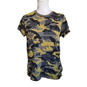 ATM Anthony Thomas Melillo Camouflage Print Tee Small Women's‎ Top